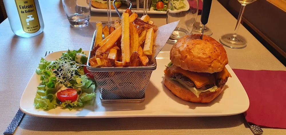 Hamburger Irlandais Frites Maison